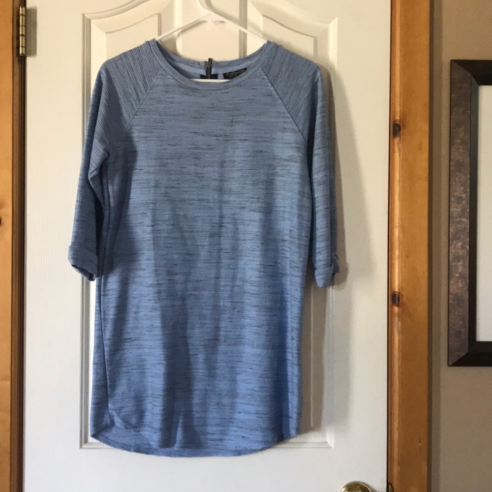Topshop heathered blue dress